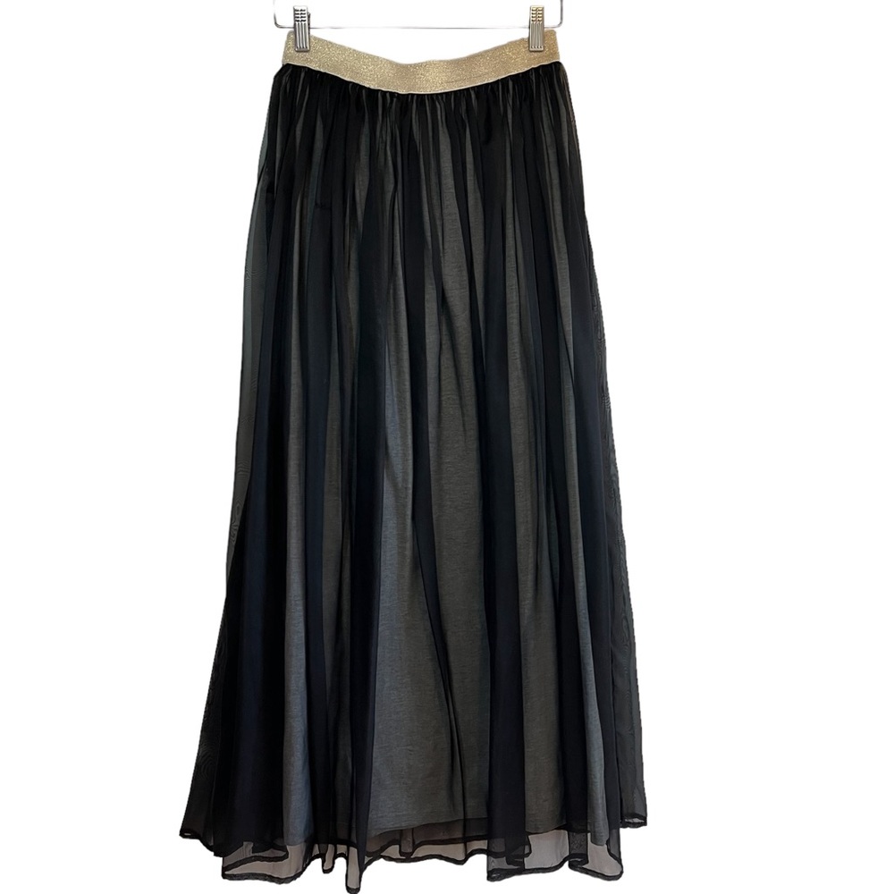 Sylvian Heach chiffon layered viscose a-line midi skirt Sz M excellent condition